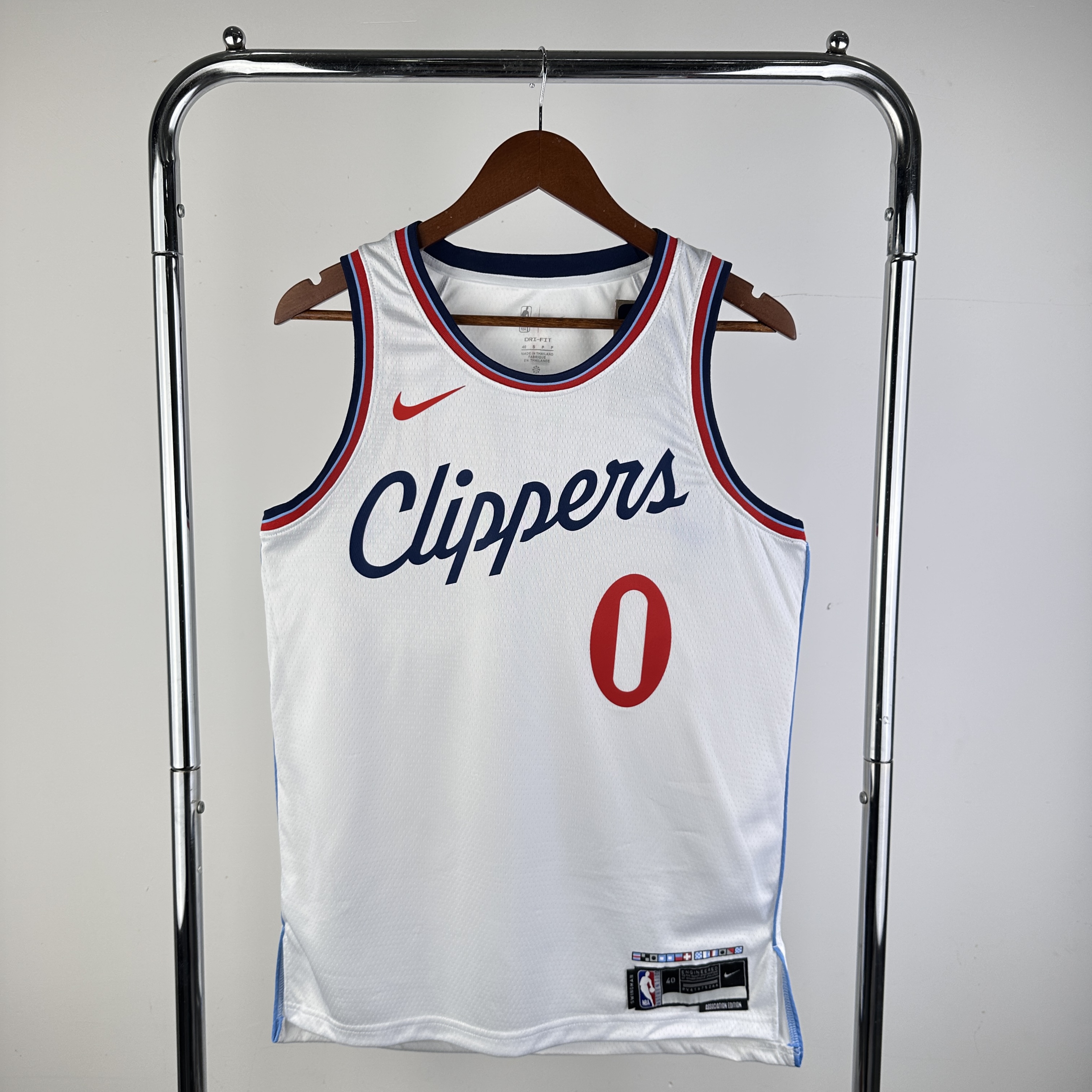 Men Los Angeles Clippers #0 Westbrook White Season Nike 2024 NBA Jersey->los angeles clippers->NBA Jersey